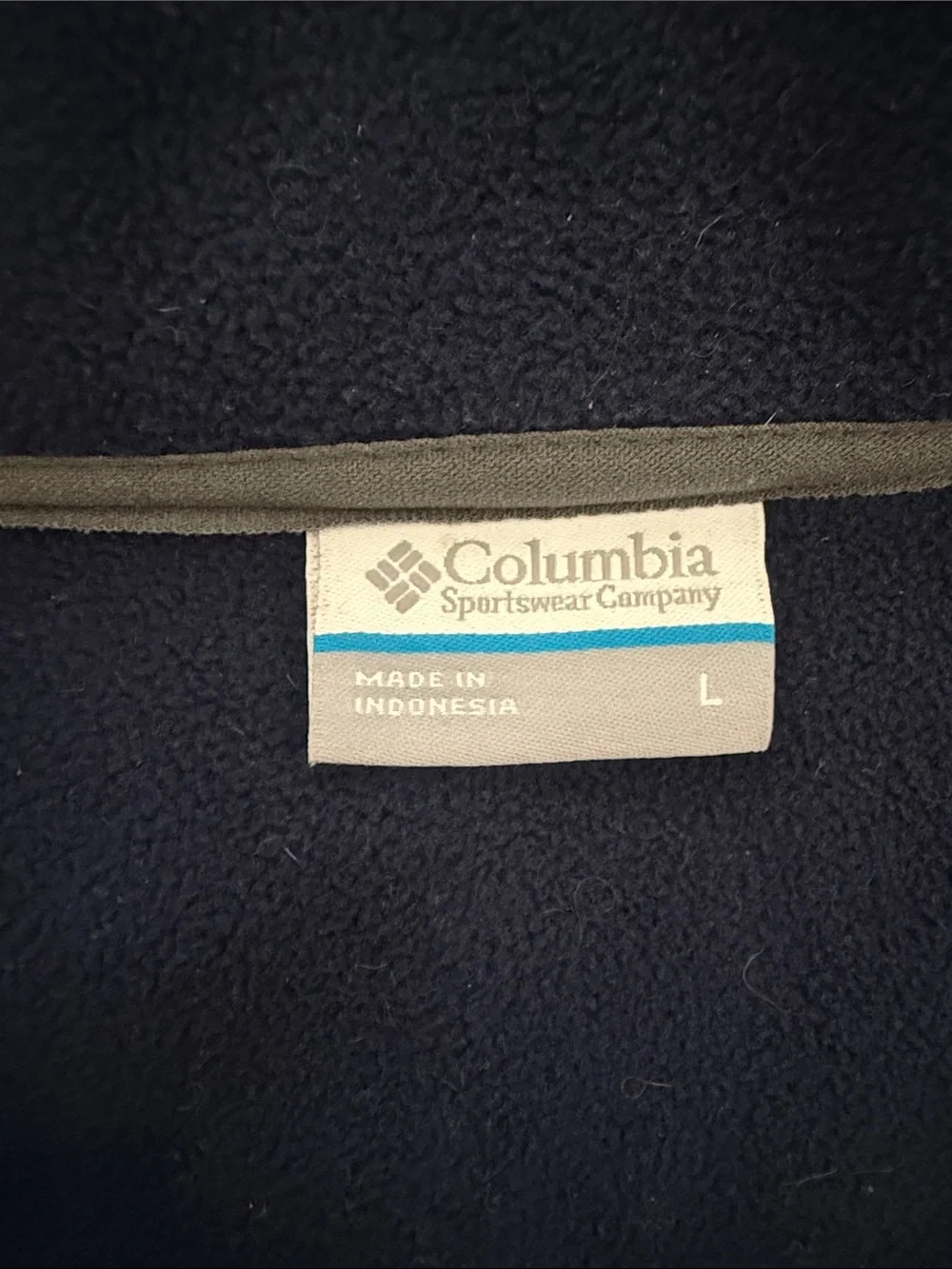 Columbia Dark Blue Full-Zip Softshell Jacket